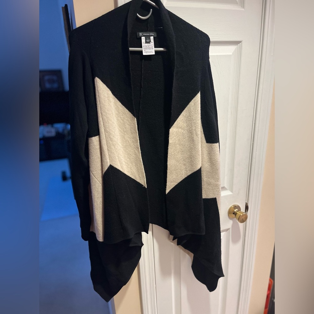 Gorgeous size L 
Black and Cream 
INC Sweater
Warm and fashionable